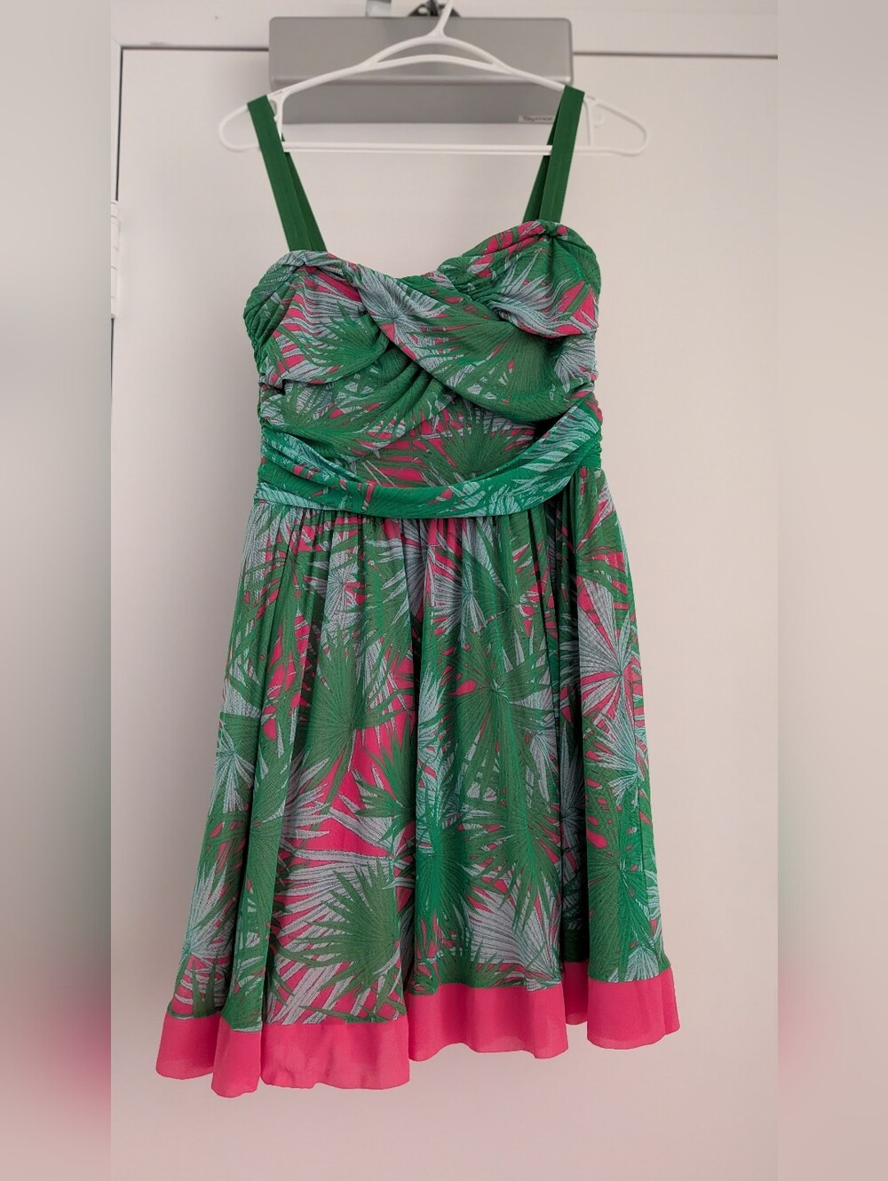 Juicy Couture Green and Pink Tropical Sundress